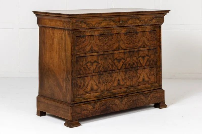 Pamono Antique French Walnut Commode, 1800s> Dressers, Commodes & Chests