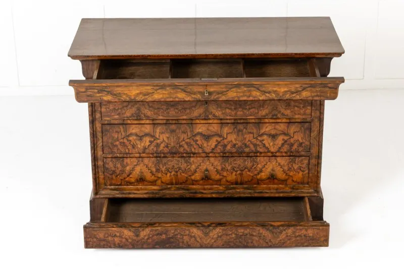 Pamono Antique French Walnut Commode, 1800s> Dressers, Commodes & Chests