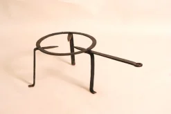 Outlet Pamono Antique French Wrought Iron Tripod Fireplace Stand, 1890s