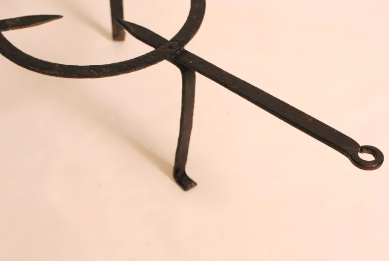 Outlet Pamono Antique French Wrought Iron Tripod Fireplace Stand, 1890s