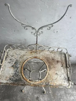 Pamono Antique French Wrought Iron Washstand, 19th Century><noscript><img width=