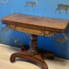 Outlet Pamono Antique Game Table in Mahogany