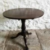 Pamono Antique George III Birdcage Tilt Top Wine Table in Red Walnut, 1760> Coffee & Side Tables