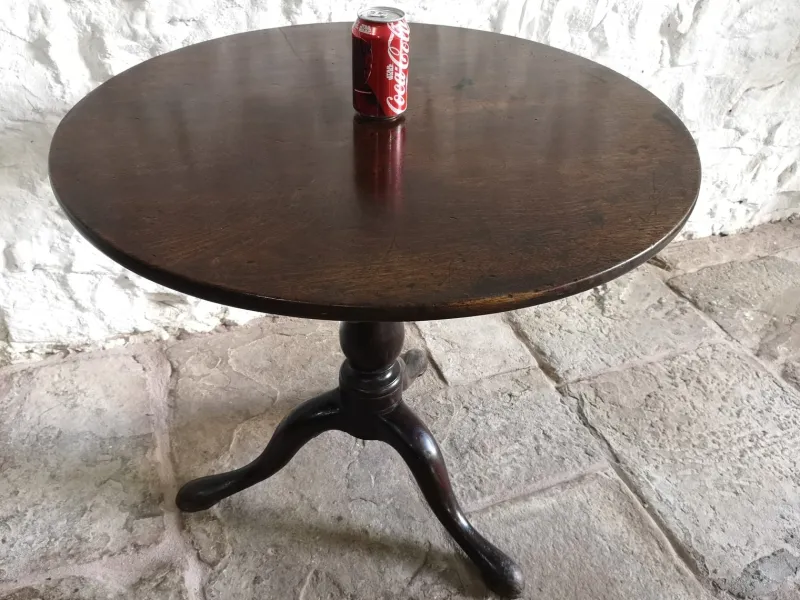Pamono Antique George III Birdcage Tilt Top Wine Table in Red Walnut, 1760> Coffee & Side Tables