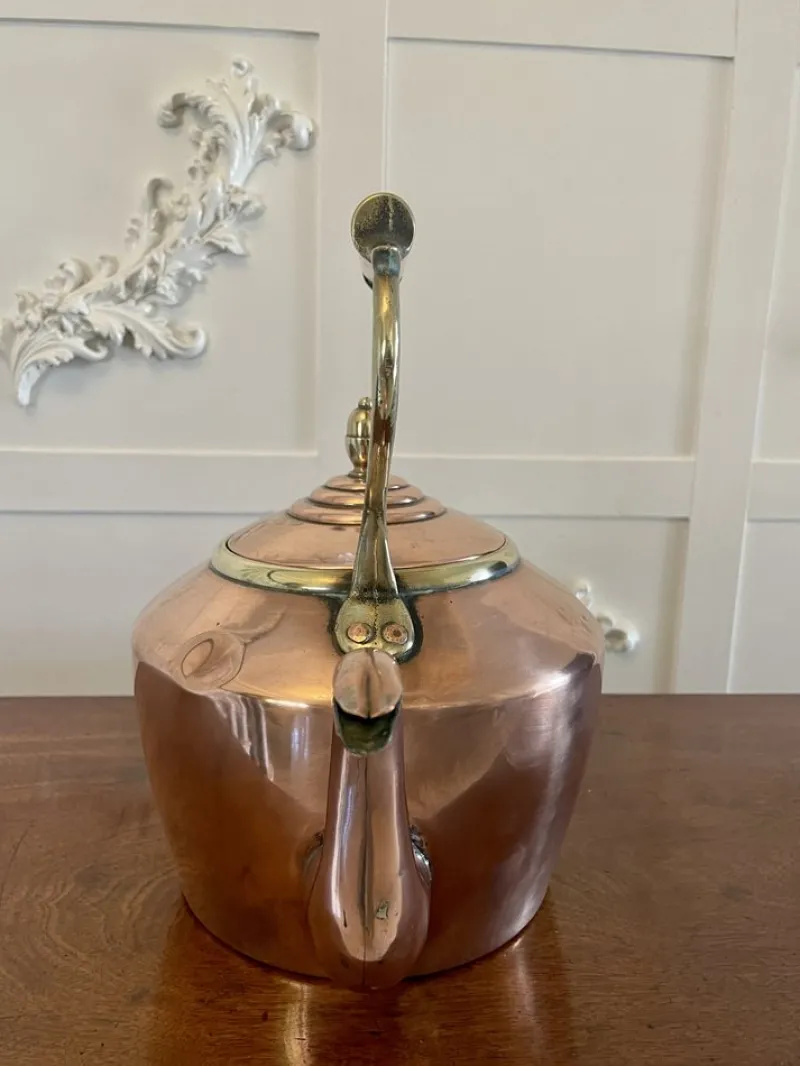 Pamono Antique George III Copper Kettle, 1800s> Coffee & Tea Service