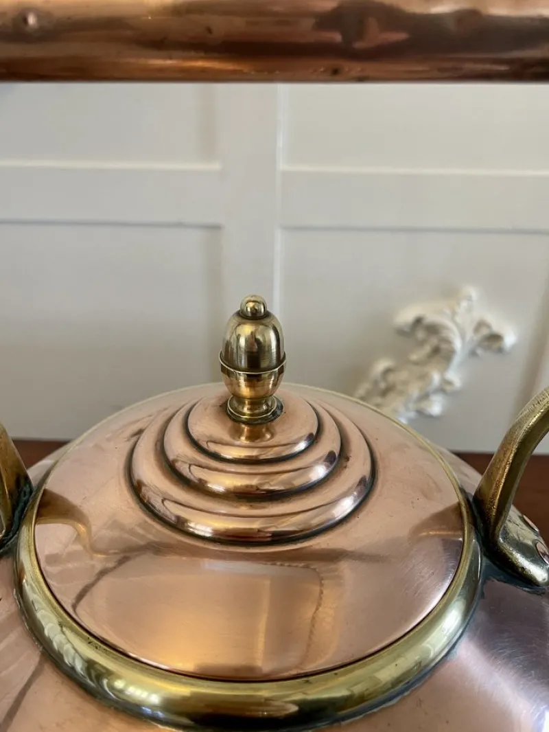 Pamono Antique George III Copper Kettle, 1800s> Coffee & Tea Service
