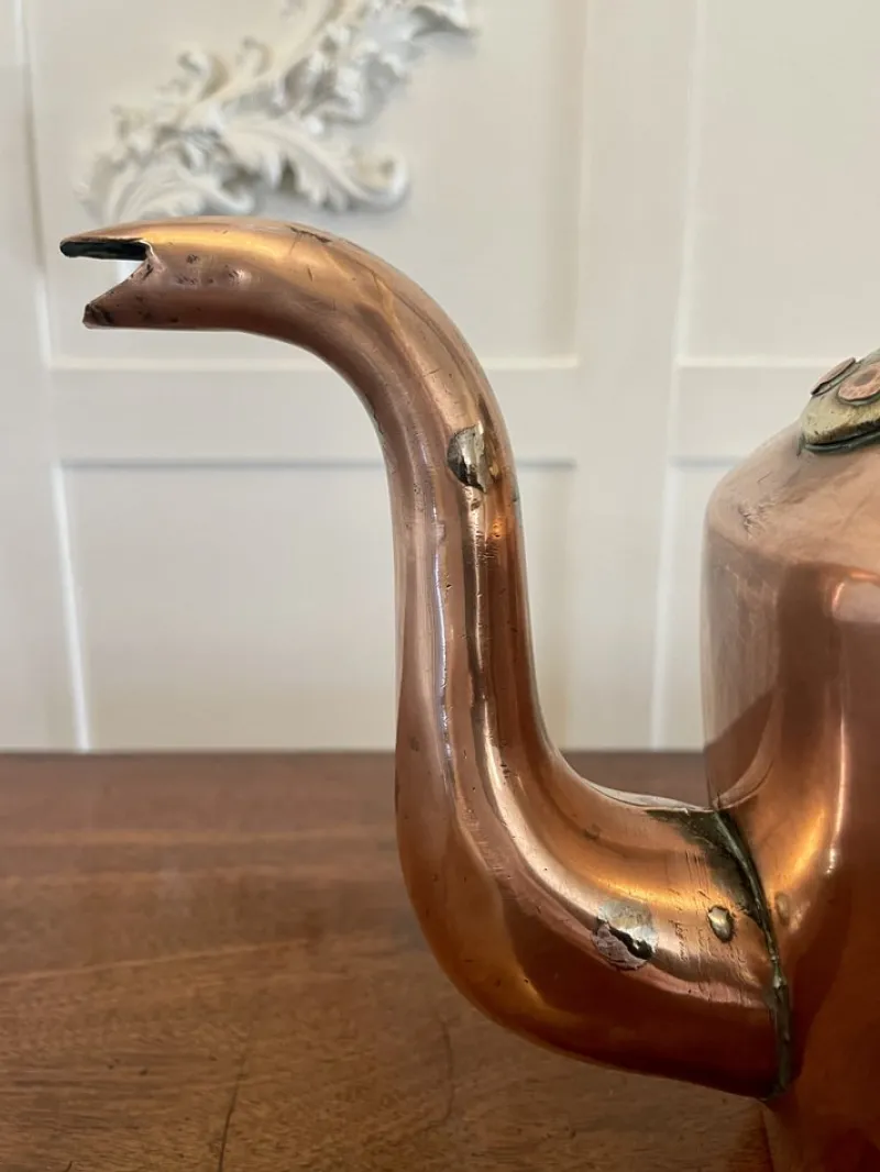 Pamono Antique George III Copper Kettle, 1800s> Coffee & Tea Service
