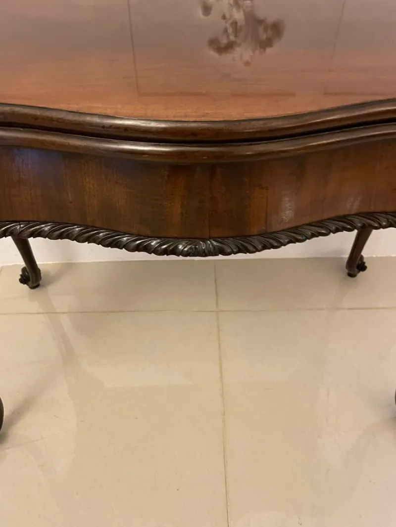 Online Pamono Antique George III Original Hepplewhite Carved Mahogany Card Table, 1770s