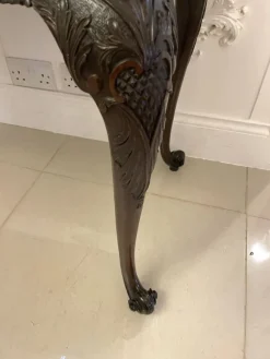 Online Pamono Antique George III Original Hepplewhite Carved Mahogany Card Table, 1770s