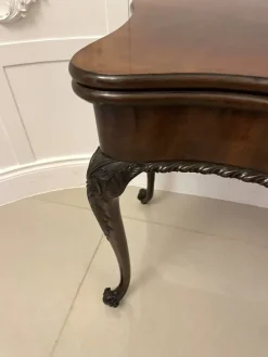Online Pamono Antique George III Original Hepplewhite Carved Mahogany Card Table, 1770s