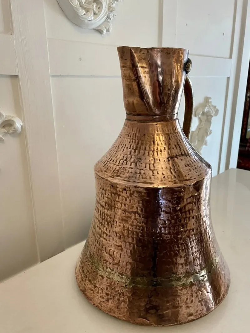 Pamono Antique George III Quality Copper Water Jug, 1800s> Bottles, Carafes & Jugs
