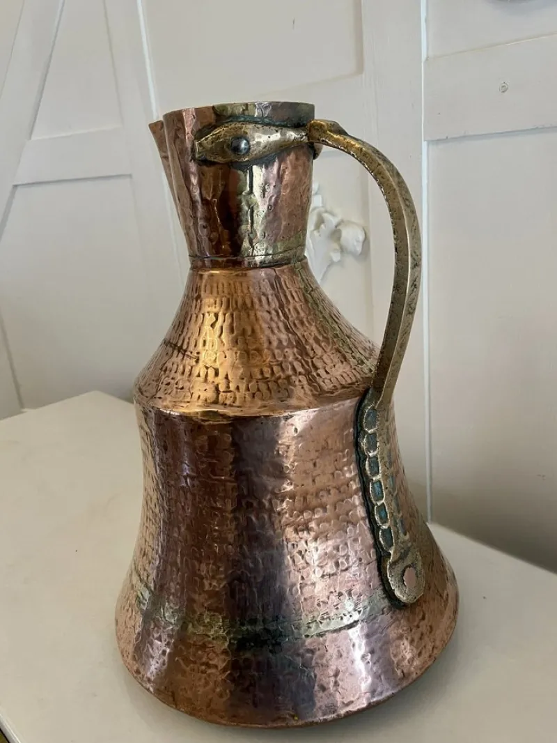 Pamono Antique George III Quality Copper Water Jug, 1800s> Bottles, Carafes & Jugs
