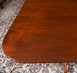 Sale Pamono Antique George III Regency Twin Pillar Dining Table, 1820