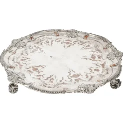 Pamono Antique George III Sheffield Silver-Plated Tray, 18th Century> Trays