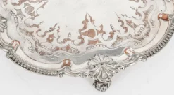 Pamono Antique George III Sheffield Silver-Plated Tray, 18th Century><noscript><img width=