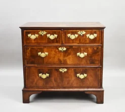 Pamono Antique Georgian Burr Walnut Chest of Drawers, 1730