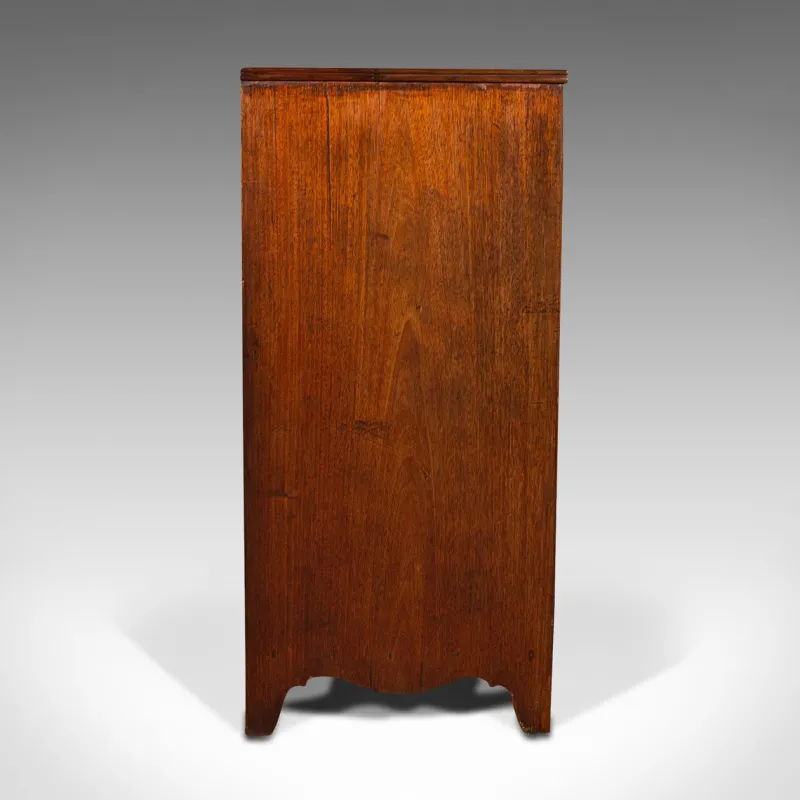 Pamono Antique Georgian English Secretaire Cabinet with Chest of Drawers & Desk> Secretaires