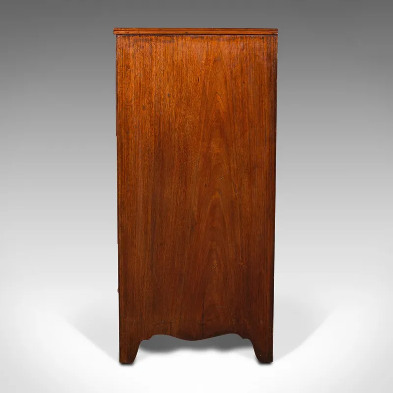 Pamono Antique Georgian English Secretaire Cabinet with Chest of Drawers & Desk> Secretaires