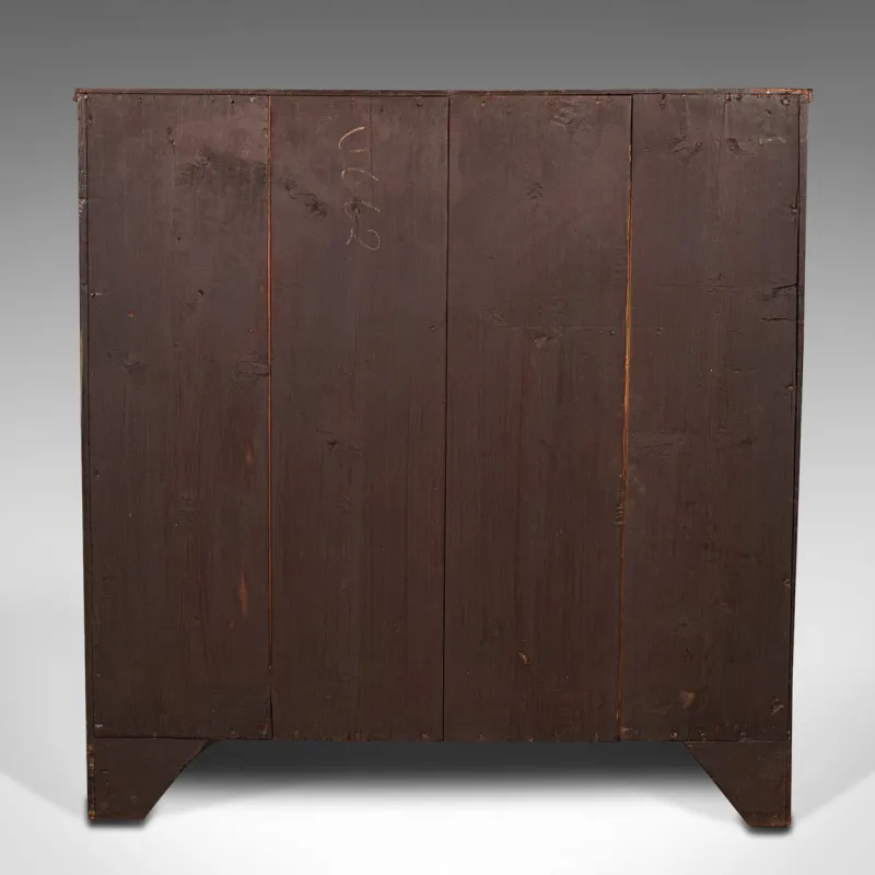 Pamono Antique Georgian English Secretaire Cabinet with Chest of Drawers & Desk> Secretaires