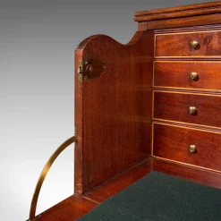Pamono Antique Georgian English Secretaire Cabinet with Chest of Drawers & Desk><noscript><img width=
