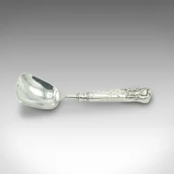 Pamono Antique Georgian English Sterling Silver Sugar Spoon, 1780> Cutlery & Serving Utensils