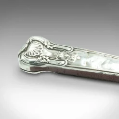 Pamono Antique Georgian English Sterling Silver Sugar Spoon, 1780><noscript><img width=