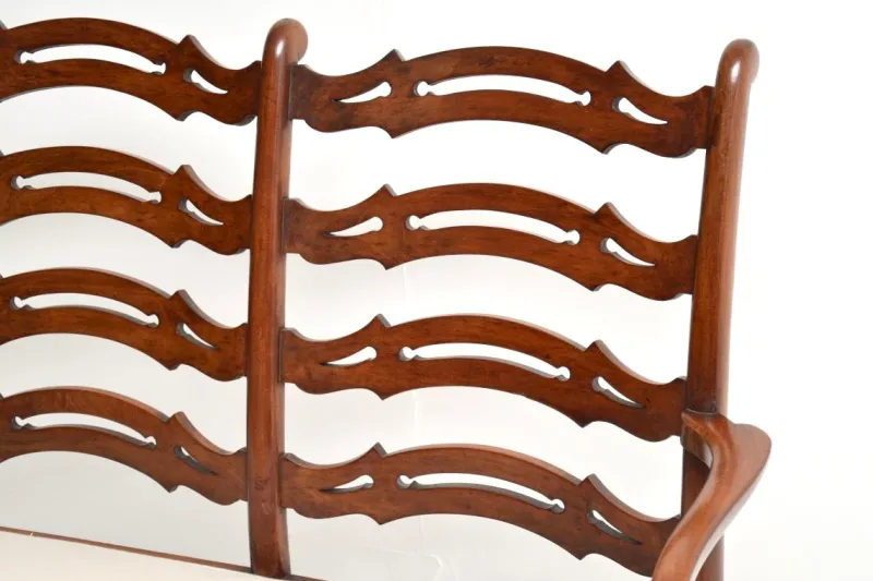 Sale Pamono Antique Georgian Ladderback Settee, 1820s