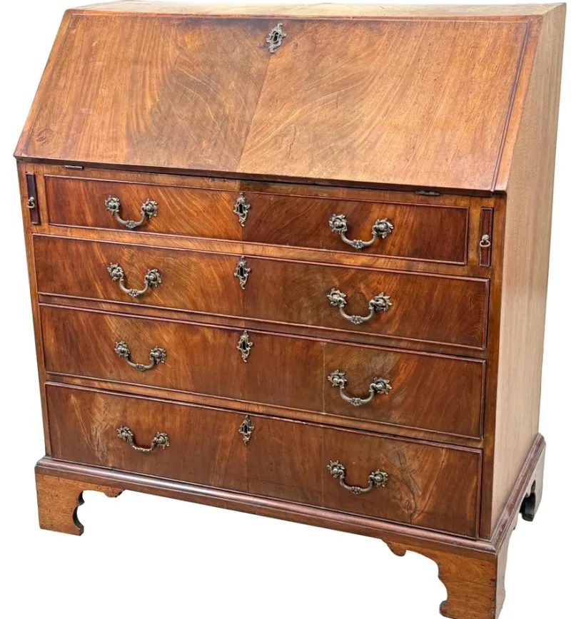 Pamono Antique Georgian Secretaire in Mahogany, 1870> Secretaires