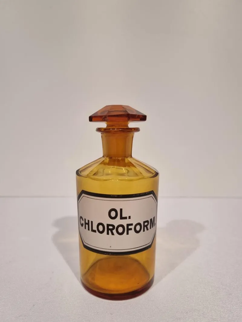 Pamono Antique German Amber Glass Apothecary Pharmacy Hand Blown Jars, Set of 13> Bottles, Carafes & Jugs