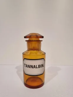 Pamono Antique German Amber Glass Apothecary Pharmacy Hand Blown Jars, Set of 13><noscript><img width=