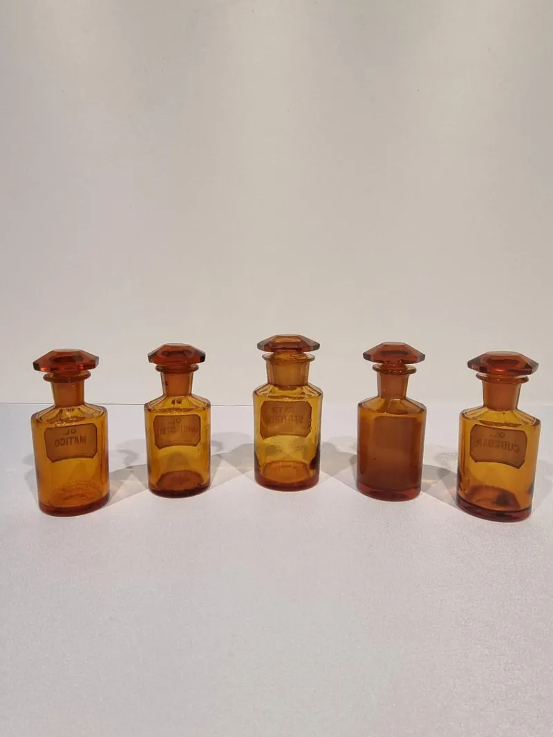 Hot Pamono Antique German Apothecary Pharmacy Jars, Set of 5