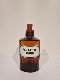 Pamono Antique German Apothecary Jars in Amber Glass, Set of 8><noscript><img width=