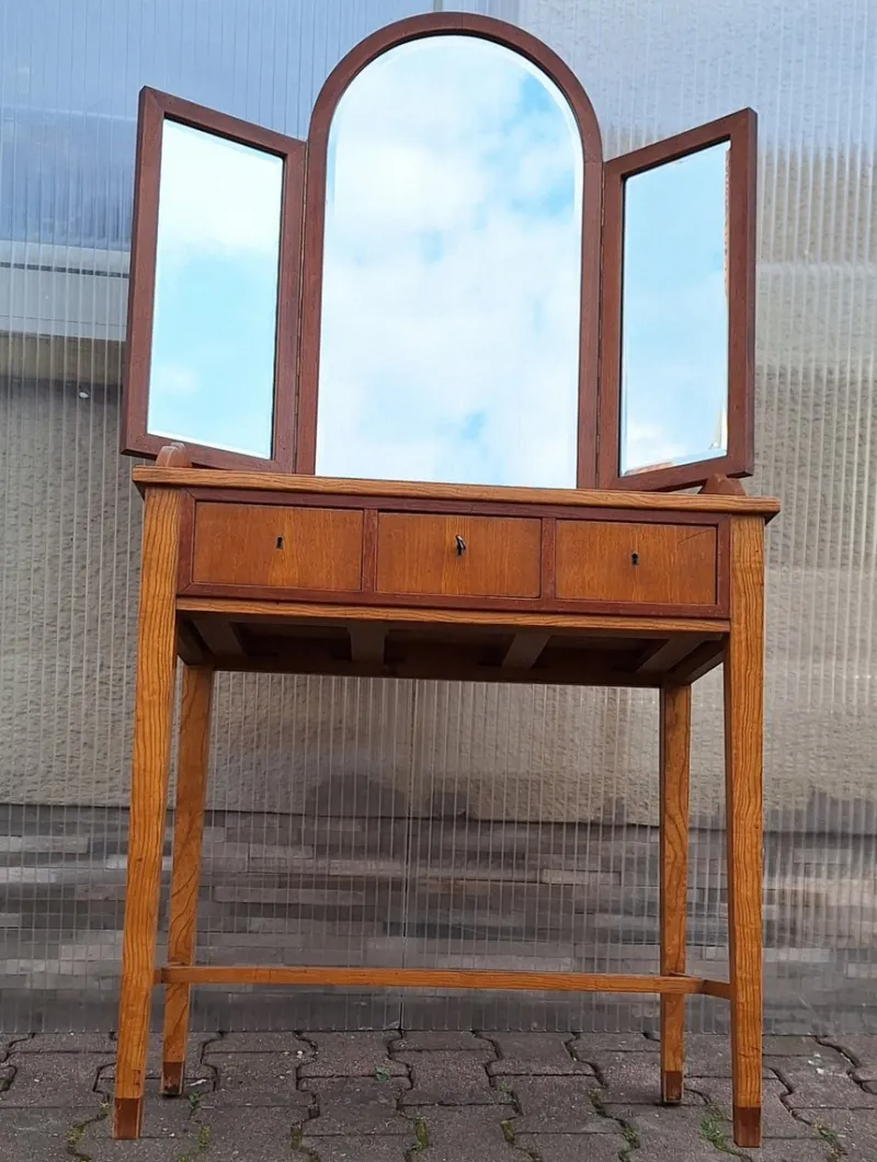 Pamono Antique German Art Deco Dressing Table, 1920s> Dressing Tables
