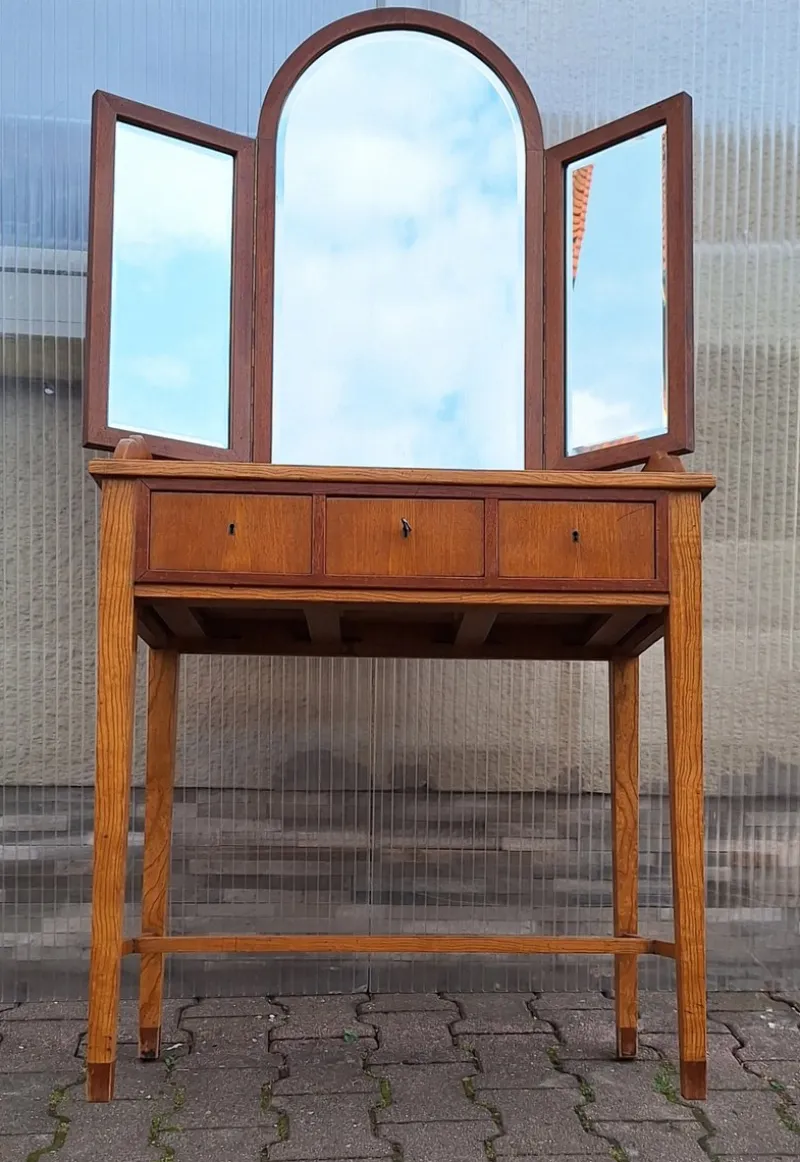Pamono Antique German Art Deco Dressing Table, 1920s> Dressing Tables