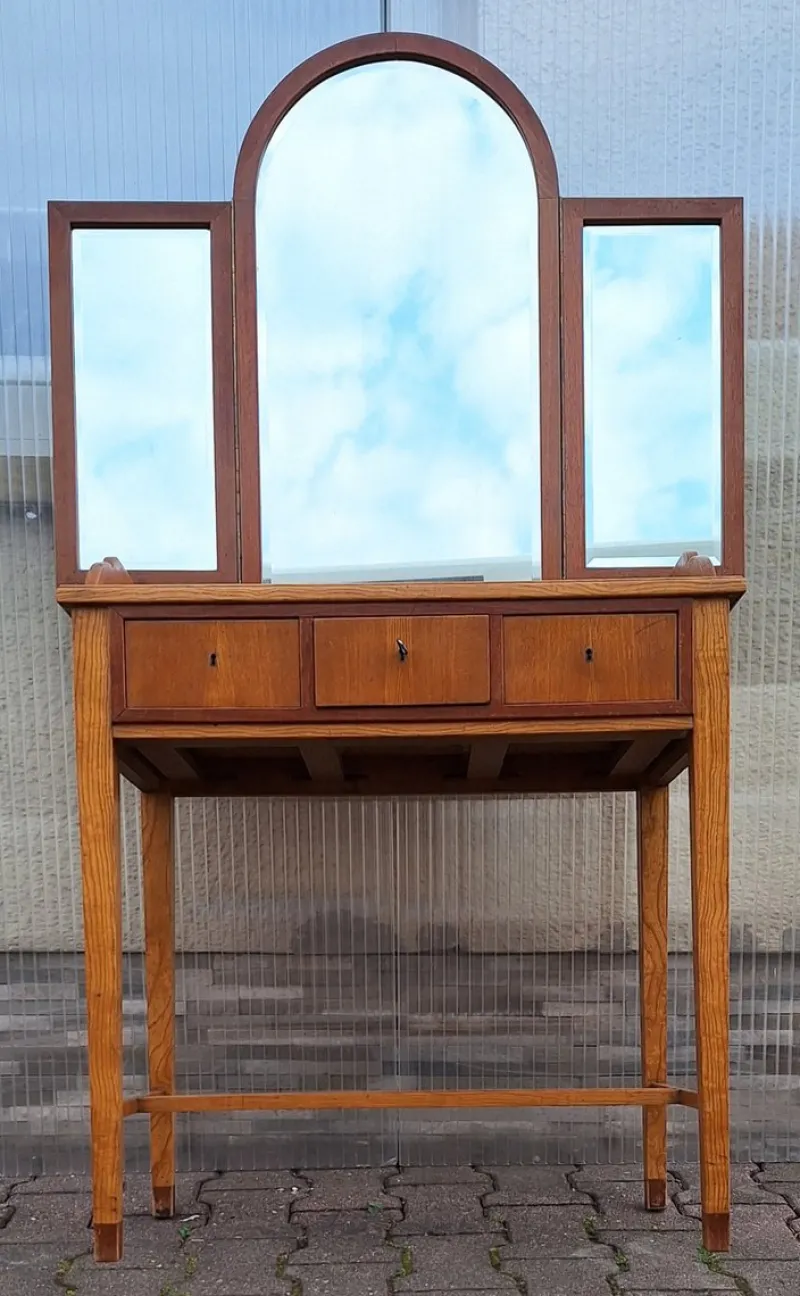 Pamono Antique German Art Deco Dressing Table, 1920s> Dressing Tables