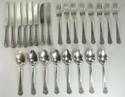 Pamono Antique German Cutlery Set from Peka, Set of 24> Cutlery & Serving Utensils