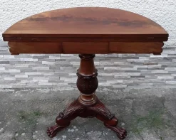 Best Pamono Antique German Gaming Table in Mahogany, 1860