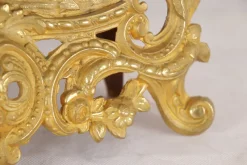 Pamono Antique German Gold-Plated Mantel Pendulum Clock, 1860s><noscript><img width=