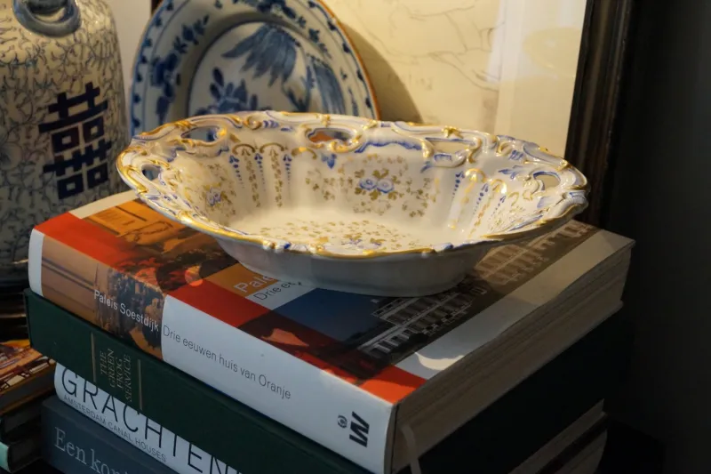 Pamono Antique German Porcelain Dish from SPM Berlin> Serving Dishes