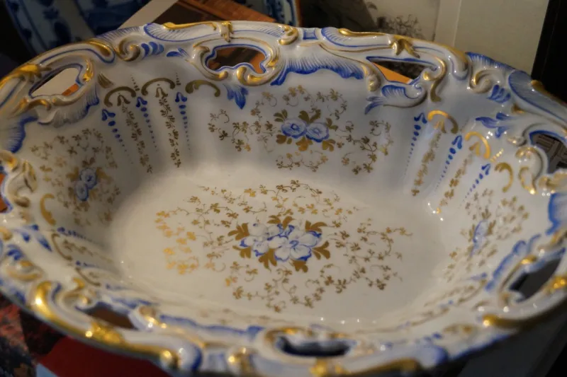 Pamono Antique German Porcelain Dish from SPM Berlin> Serving Dishes