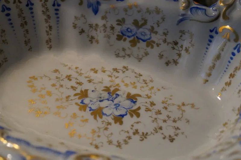 Pamono Antique German Porcelain Dish from SPM Berlin> Serving Dishes