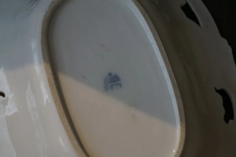 Pamono Antique German Porcelain Dish from SPM Berlin> Serving Dishes