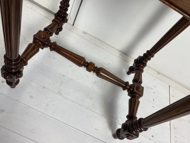 Pamono Antique German Walnut Sewing Table> Worktables & Workbenches