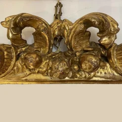 New Pamono Antique Gilded Frame Mirror, 1700s