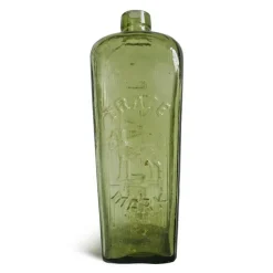 Pamono Antique Glass Gin Bottles, Set of 9><noscript><img width=