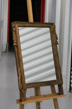 Pamono Antique Gold Frame Mirror, 1890s><noscript><img width=