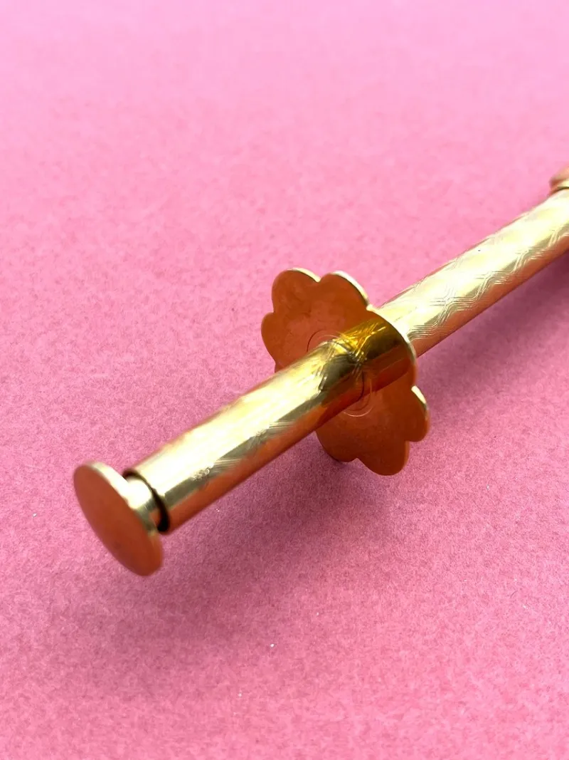 Hot Pamono Antique Gold-Plated Sugar Tongs with Decorated Handle, 1890s