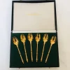 New Pamono Antique Gold-Plated Tableware Set from Frionnet Francois, 1900s, Set of 6