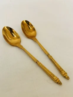 New Pamono Antique Gold-Plated Tableware Set from Frionnet Francois, 1900s, Set of 6