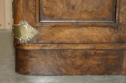 Pamono Antique Gothic Burr & Burl Dressing Table with Brass Fittings><noscript><img width=